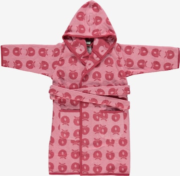 Småfolk Bathrobe 'Apple' in Pink: front