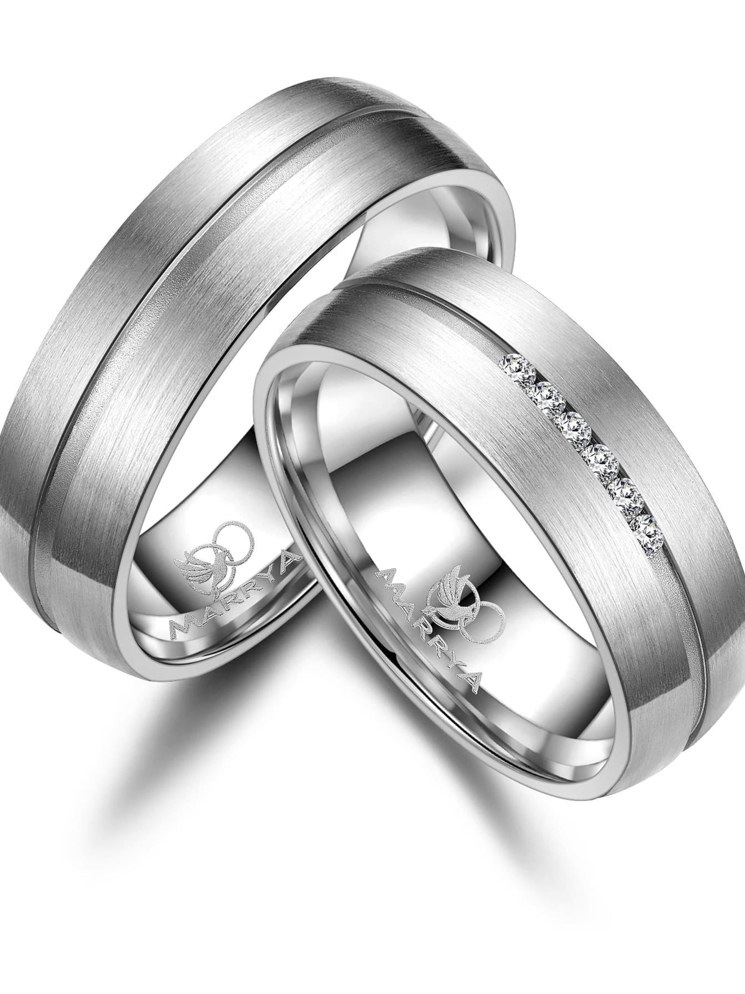 MARRYA Ring 'MARRYA TI-08 Ehering aus Titan' in Silver: front