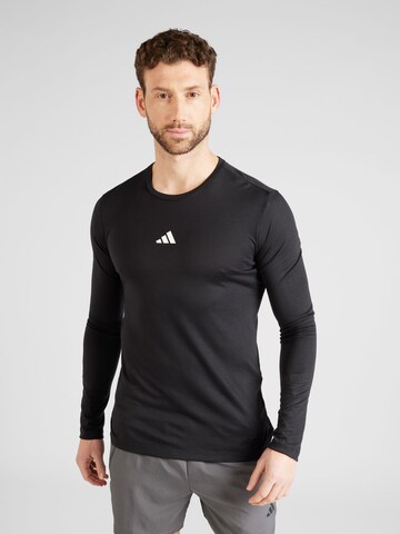 ADIDAS PERFORMANCE Functioneel shirt in Zwart: voorkant