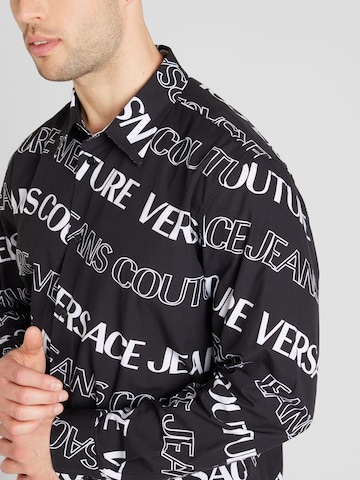 Versace Jeans Couture Comfort fit Button Up Shirt in Black