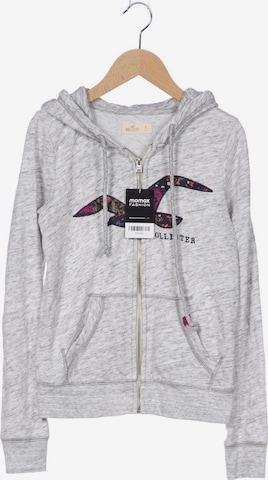 HOLLISTER Sweatshirt & Zip-Up Hoodie in S in Grey: front