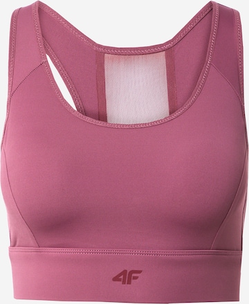 4F Sports Bra in Red: front