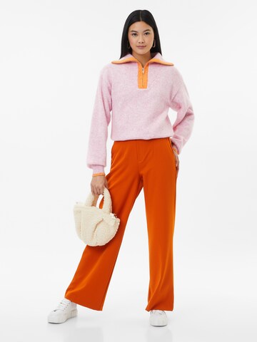 Wide Leg Pantalon à pince 'LISA' OBJECT en orange