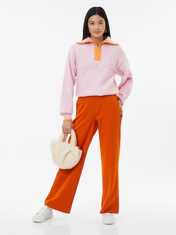 OBJECT - Pierna ancha Pantalón 'LISA' en naranja