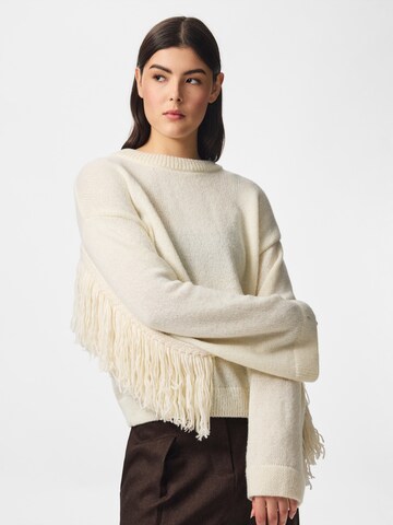 PIECES Sweater 'IVA' in Beige: front