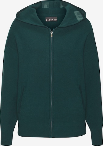 Elbsand Strickjacke in Grün: Vorderseite