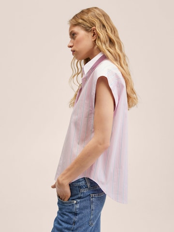 MANGO Bluse 'MATRIS' in Pink