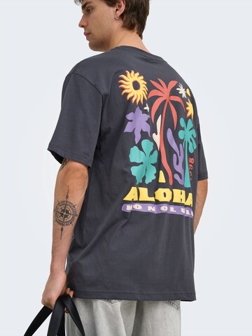 Only & Sons T-Shirt 'ONSKIKI' in Grau
