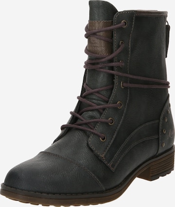 Bottines à lacets MUSTANG en gris : devant