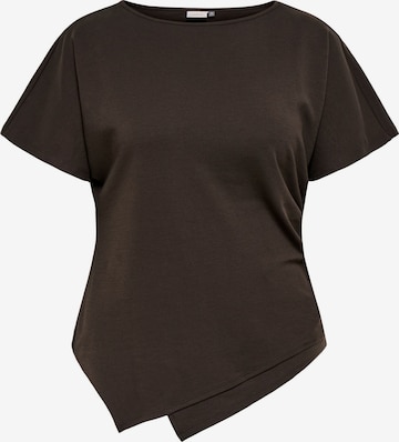 ONLY Carmakoma - Camiseta 'RENNI' en marrón: frente