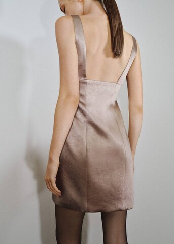 MANGO Abendkleid in Beige