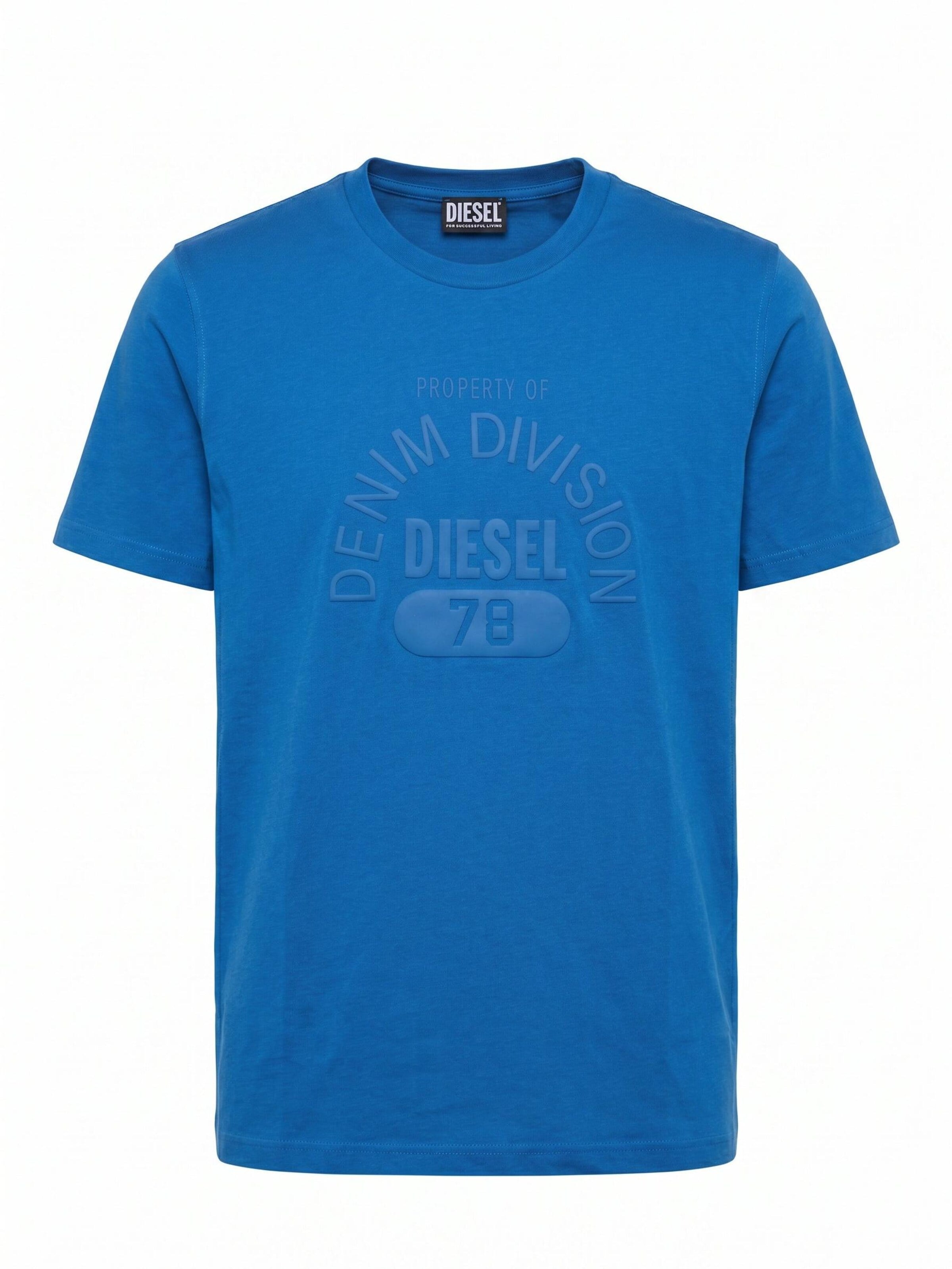 DIESEL Shirt 'T-JUST-E17-OUT'‌‌‌‌‌‌‌‌‌ in Blau: Vorderseite