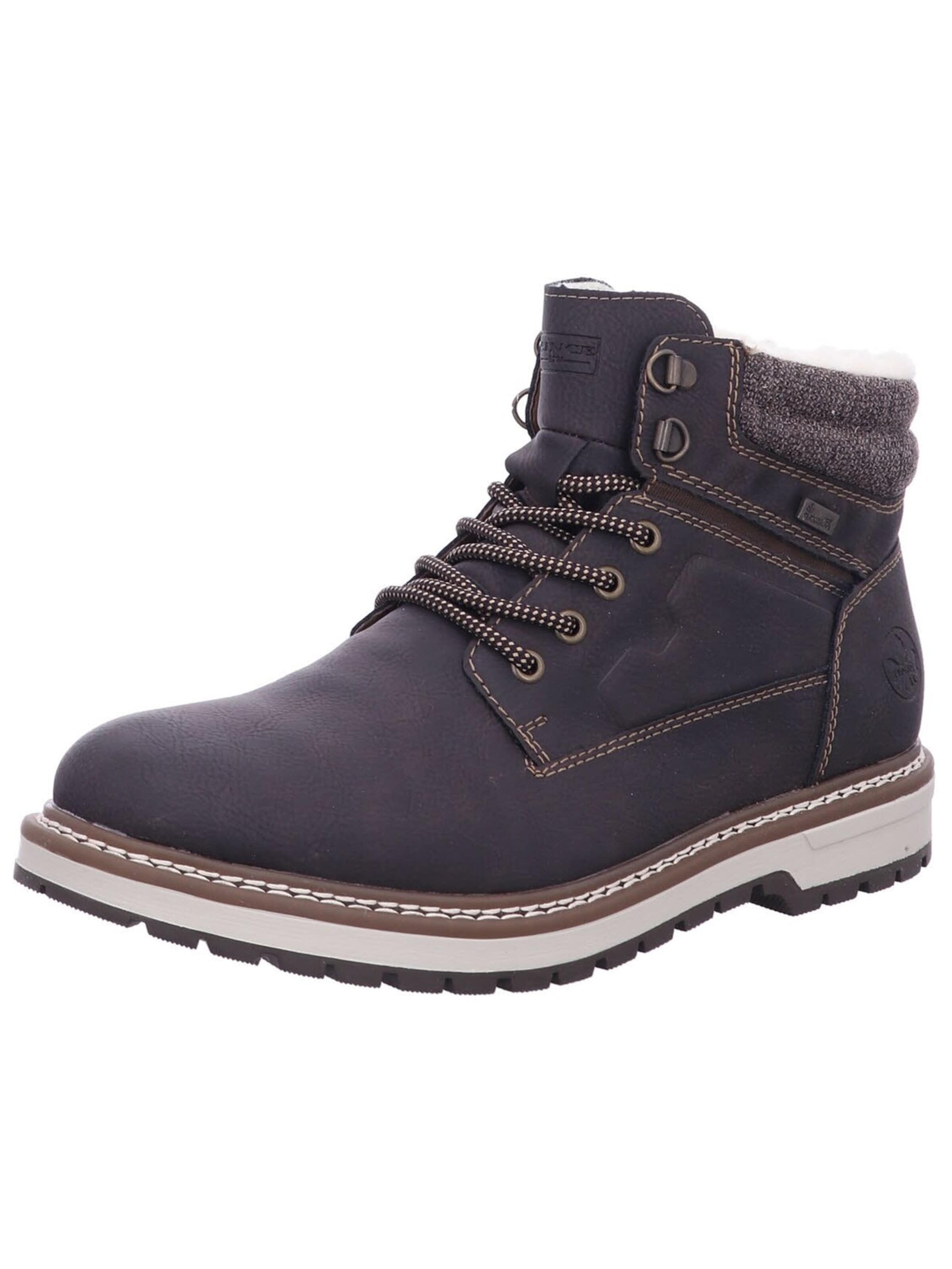 Rieker Boots 'Stiefelette Herren F3811 25 Kunststoff (Synthetik) in braun' in Bruin: voorkant