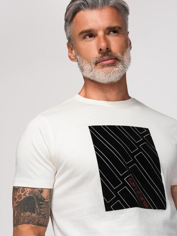 Ombre Shirt in Weiß