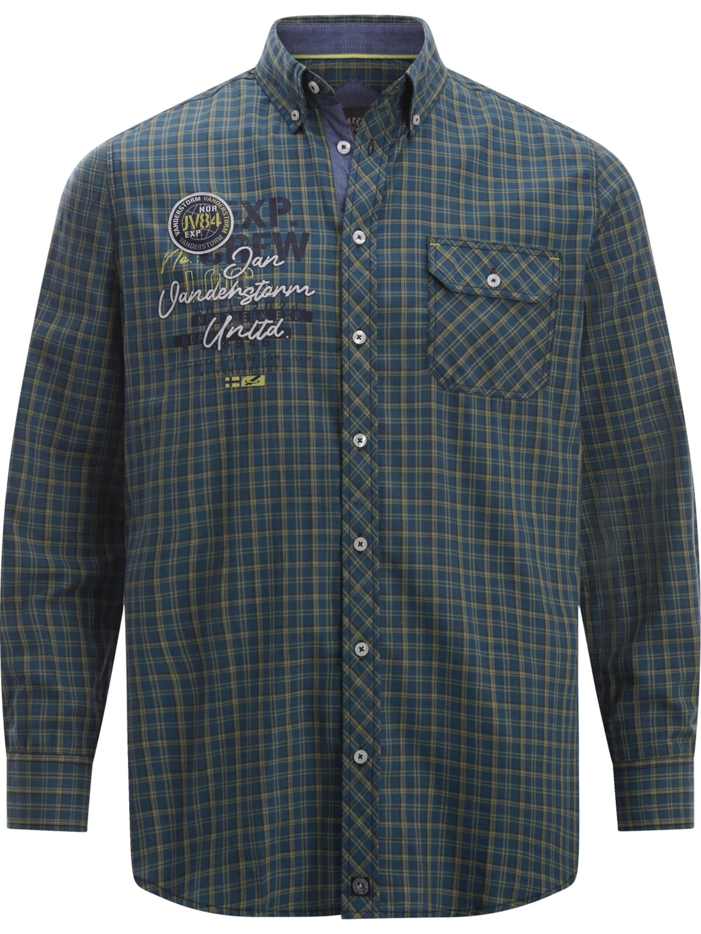 Jan Vanderstorm Comfort fit Button Up Shirt 'Pertavin' in Blue: front