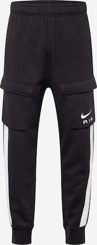 Pantaloni cu buzunare de la Nike Sportswear pe negru: față