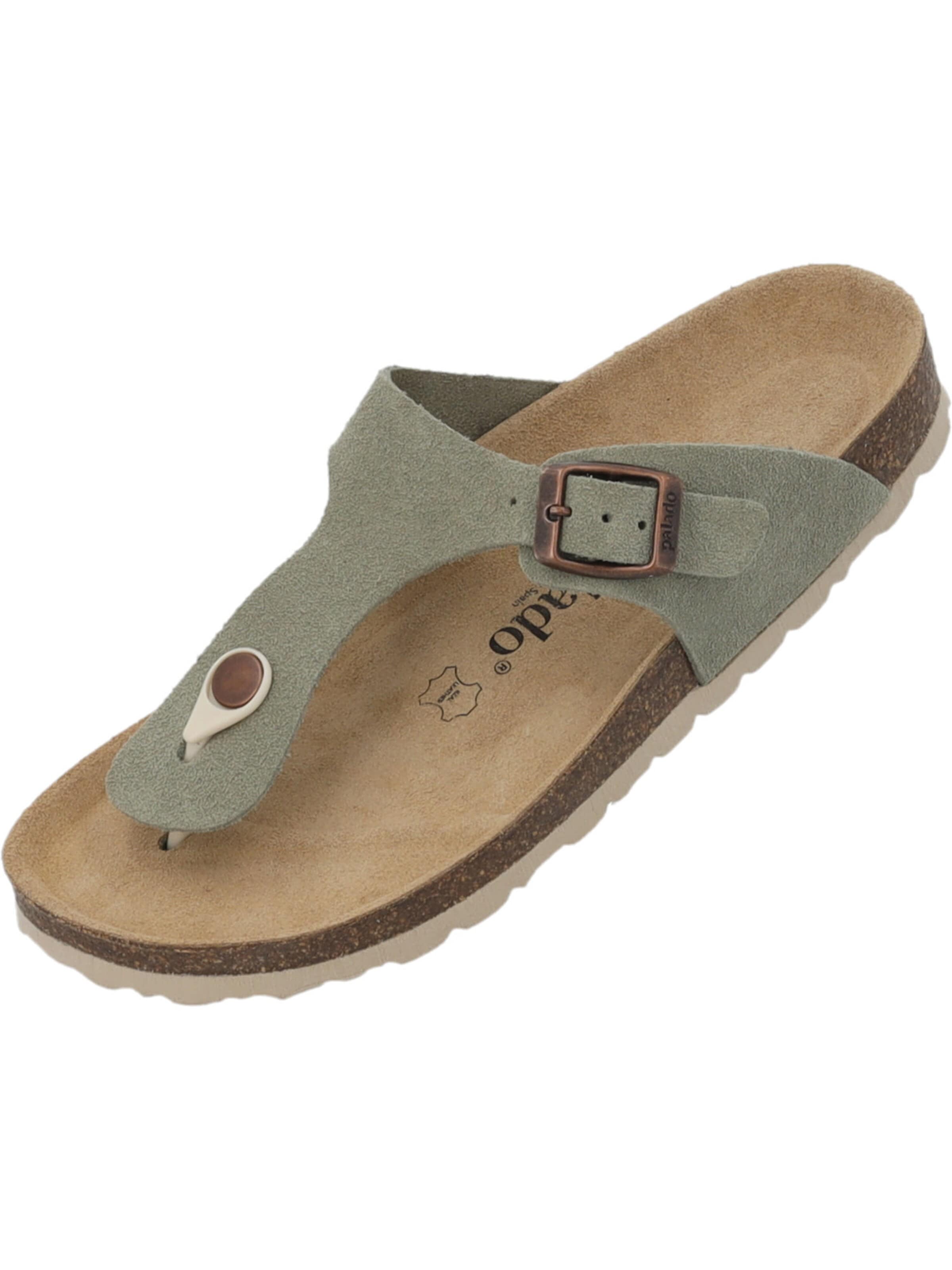 Palado Zehentrenner 'Palado Kos Suede Premium Leather'‌‌‌‌‌‌‌‌ in Grün: Vorderseite