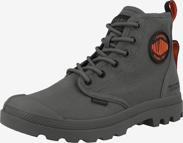 Palladium Lace-Up Boots ' Pampa ' in Grey: front