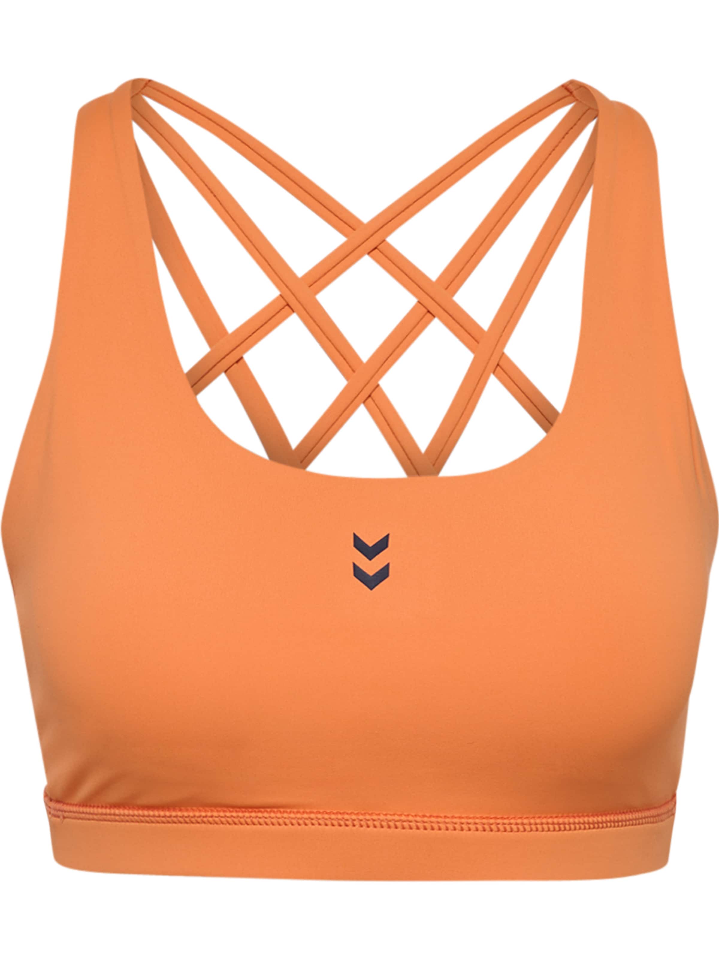 Hummel Bustier Sports-BH i orange: forside
