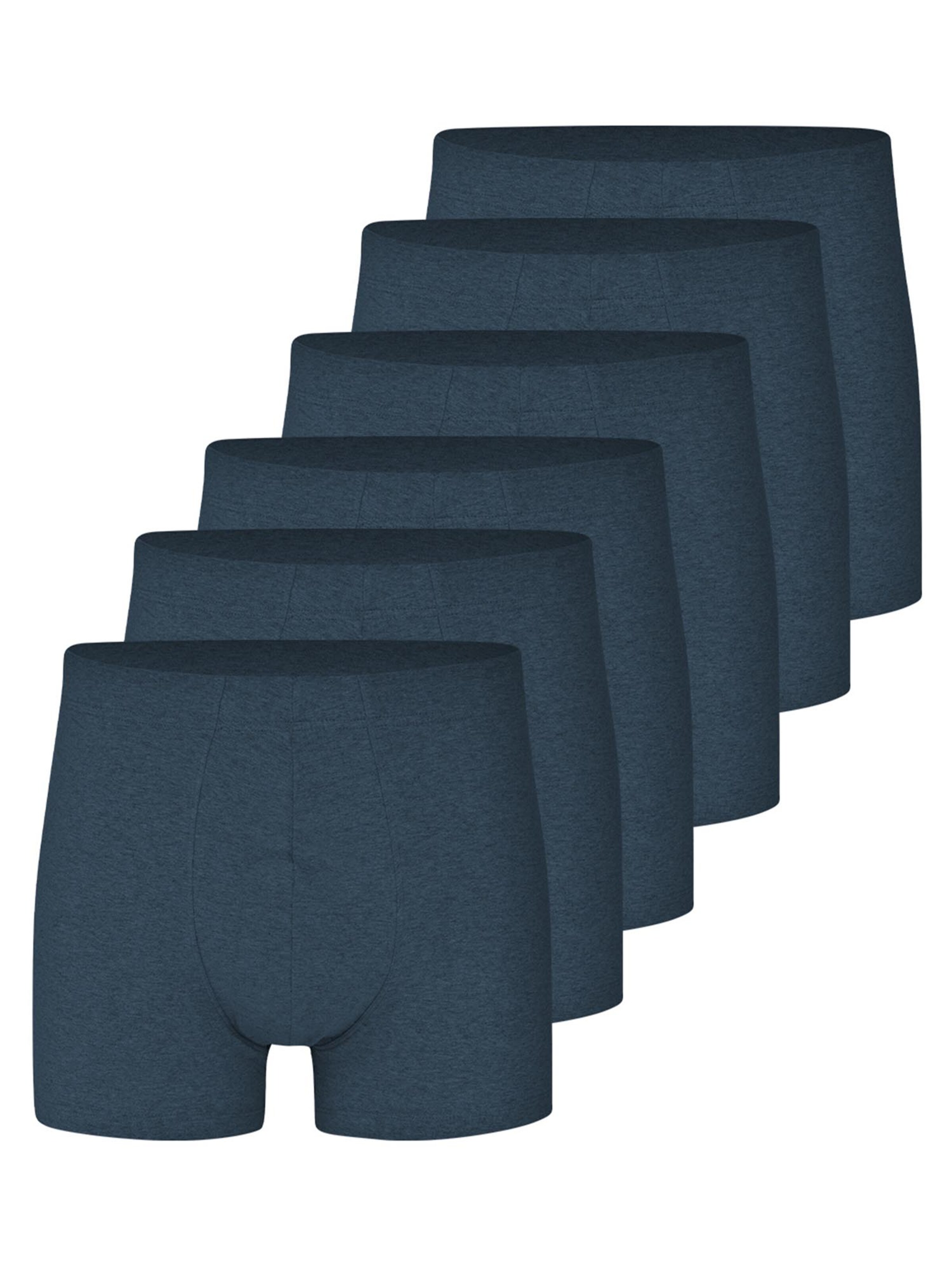 Almonu Boxer shorts 'Cotton - Melange' in Blue: front