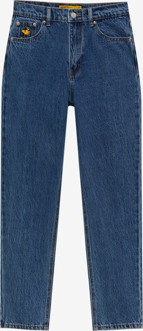 Pull&Bear Regular Jeans in Blauw: voorkant