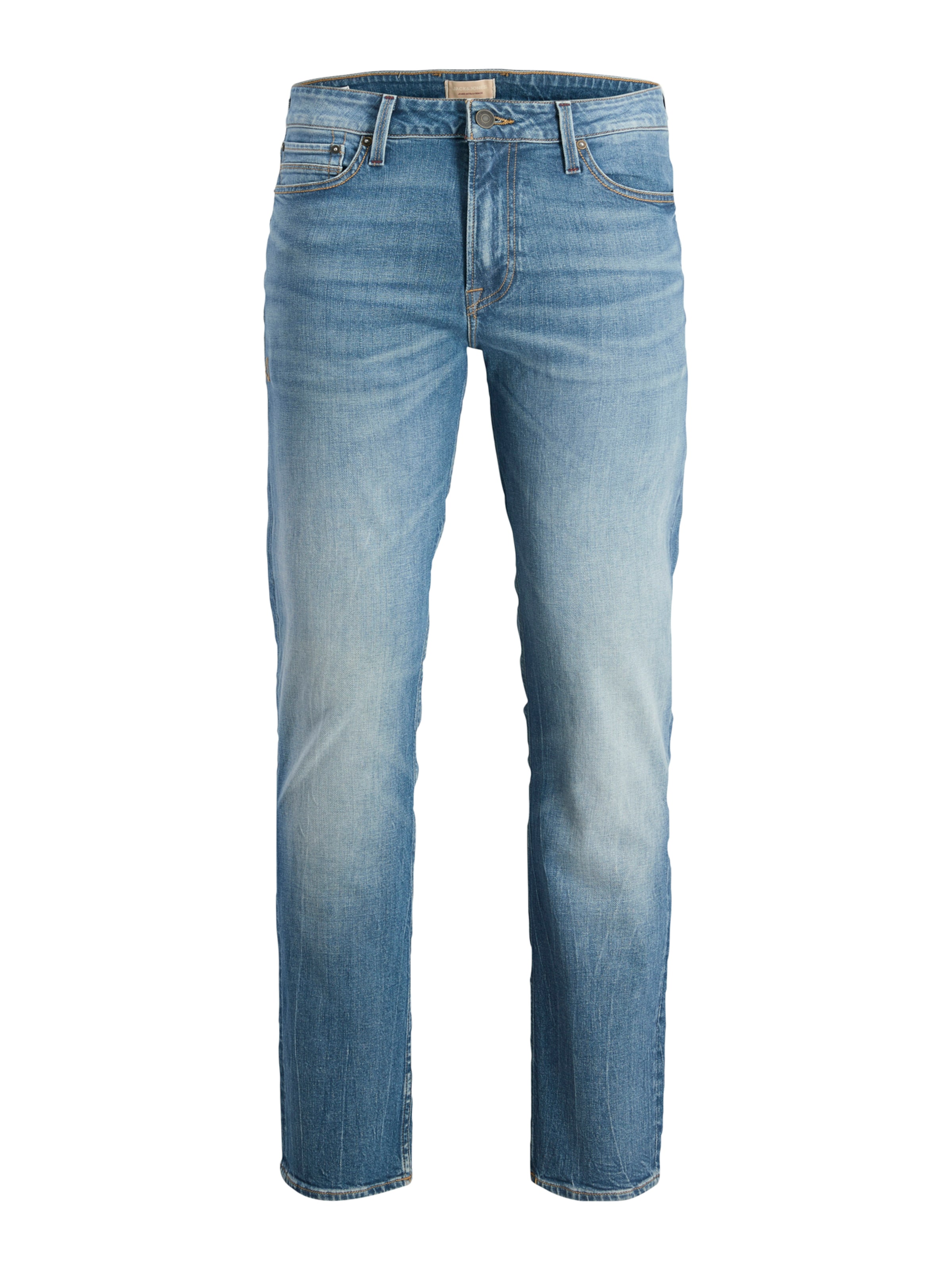Slimfit Jeans 'JJIClark JJVintage' de la JACK & JONES pe albastru: față