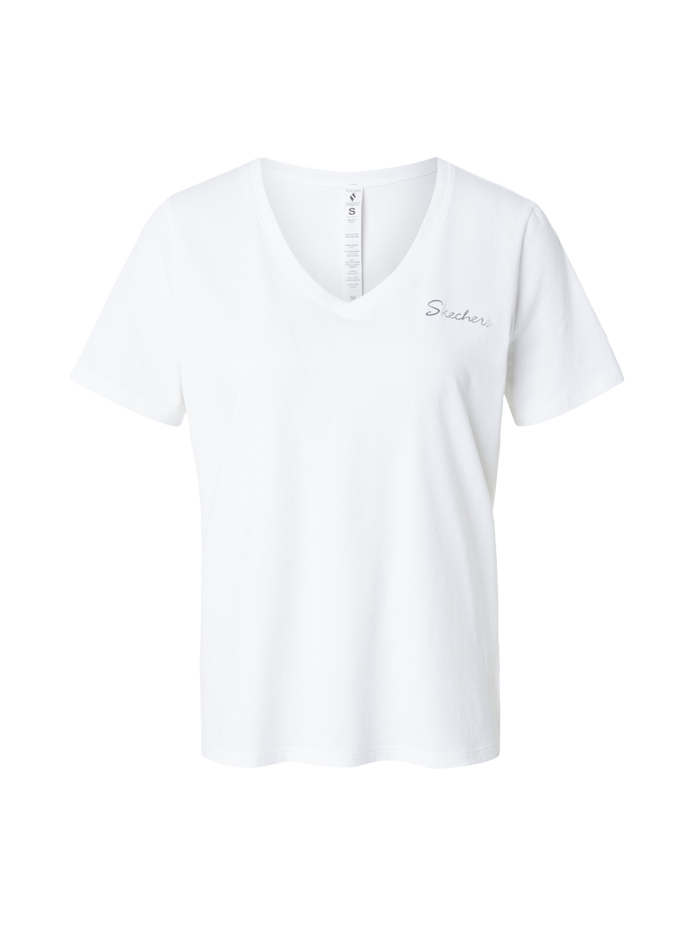 T-shirt SKECHERS en blanc : devant