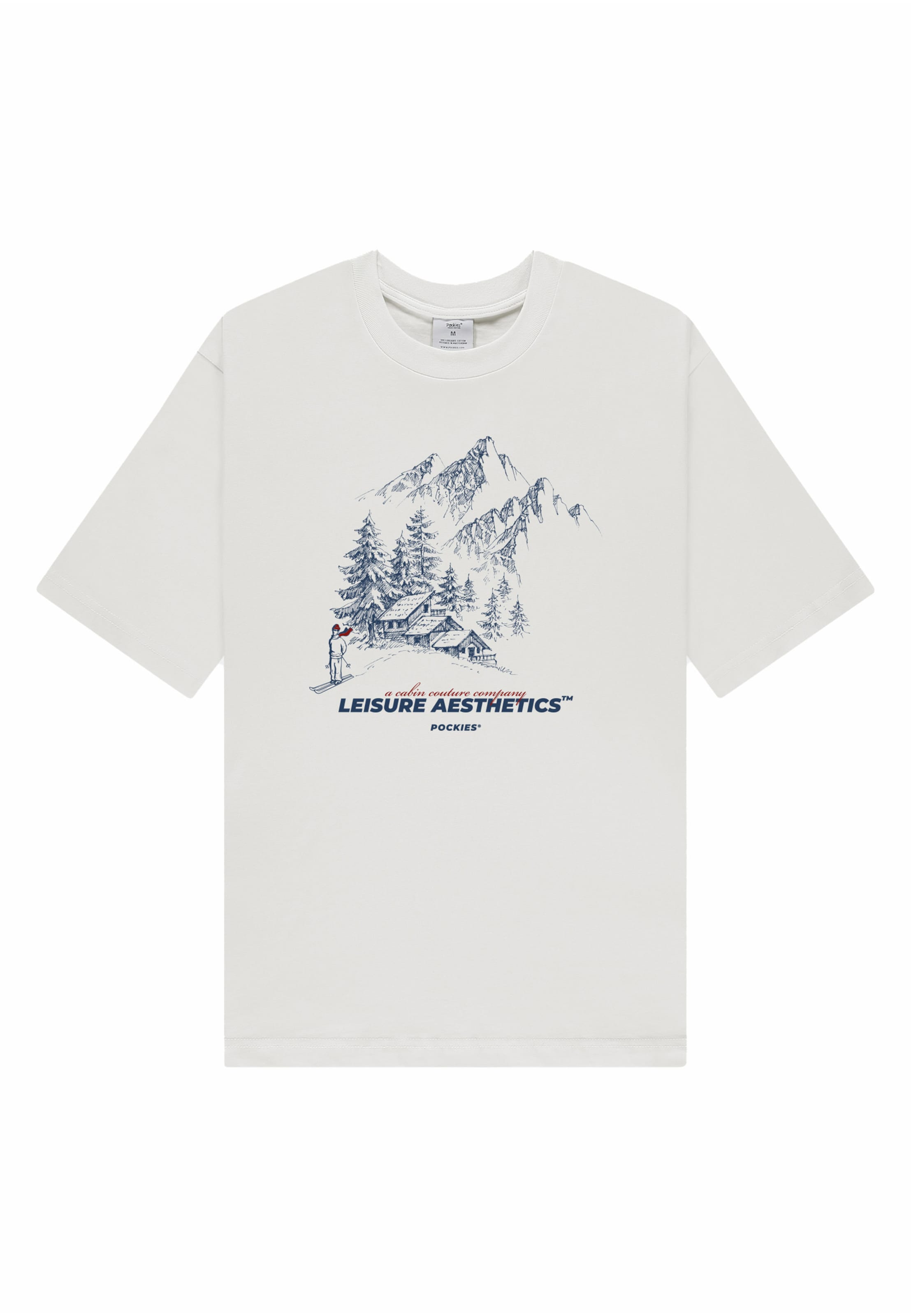 Pockies T-Shirt 'Cabin' in Weiß: Vorderseite