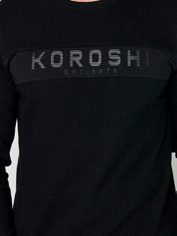 KOROSHI - Camiseta en negro