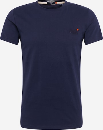 Coupe regular T-Shirt Superdry en bleu : devant