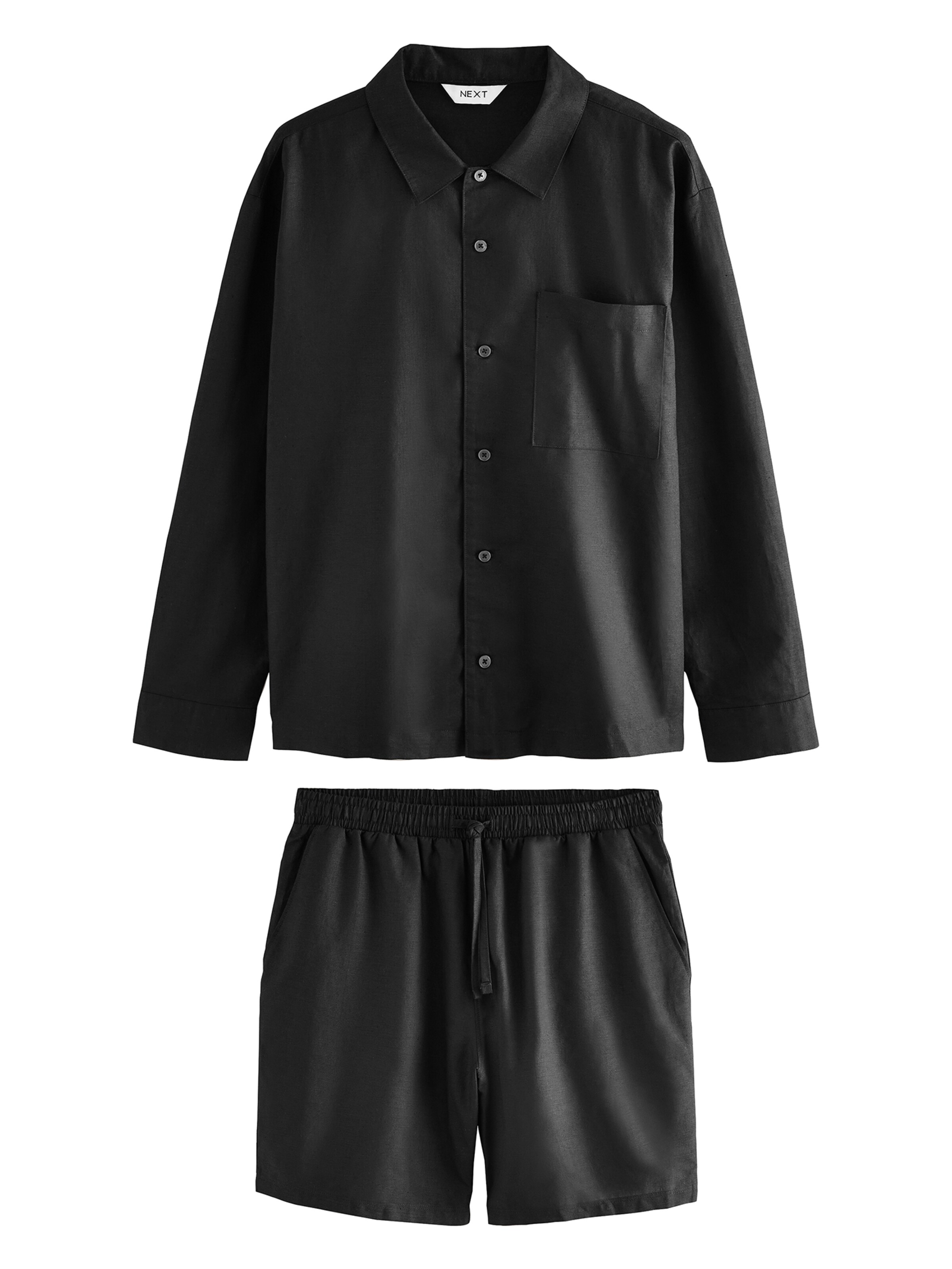 Next Pyjama kort in Zwart: voorkant