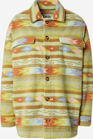 Jachetă  fleece 'HAPPY CAMPER' de la BILLABONG pe verde: față