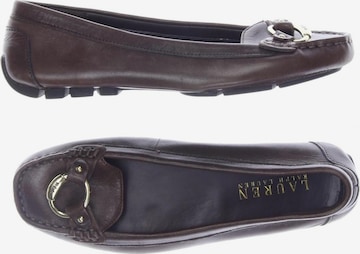 Lauren Ralph Lauren Flats & Loafers in 38 in Brown: front