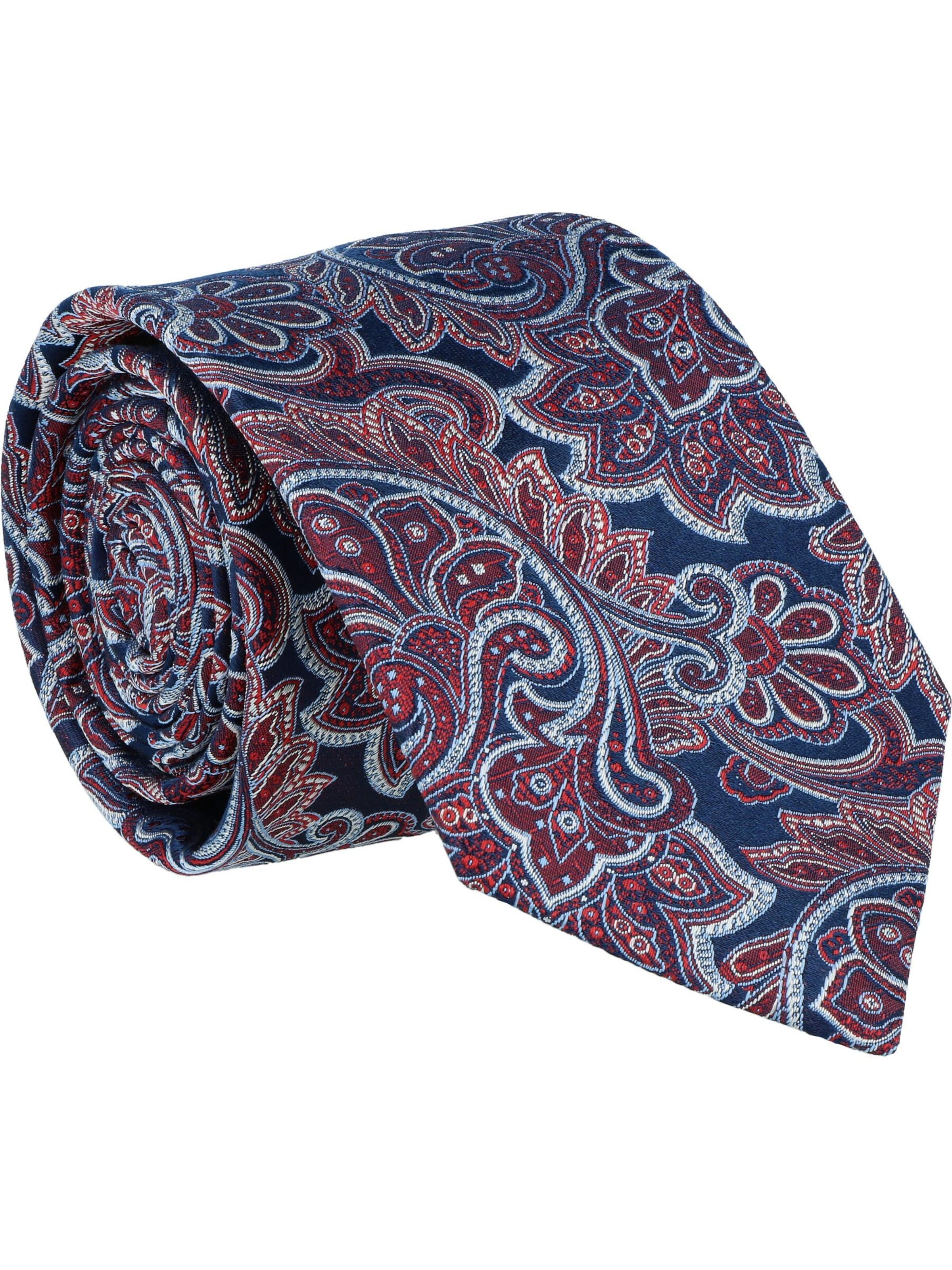 WILLEN Tie 'Marine Paisley' in Red