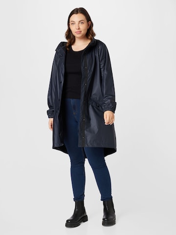 Zizzi Raincoat 'Rainy' in Blue