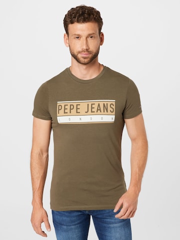 Pepe Jeans T-Shirt 'JAYO' in Grün: predná strana