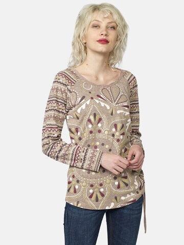 KOROSHI - Camiseta en beige: frente