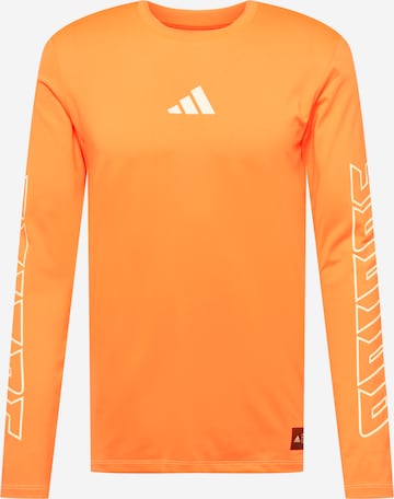 T-Shirt fonctionnel 'HYPE' ADIDAS PERFORMANCE en orange : devant