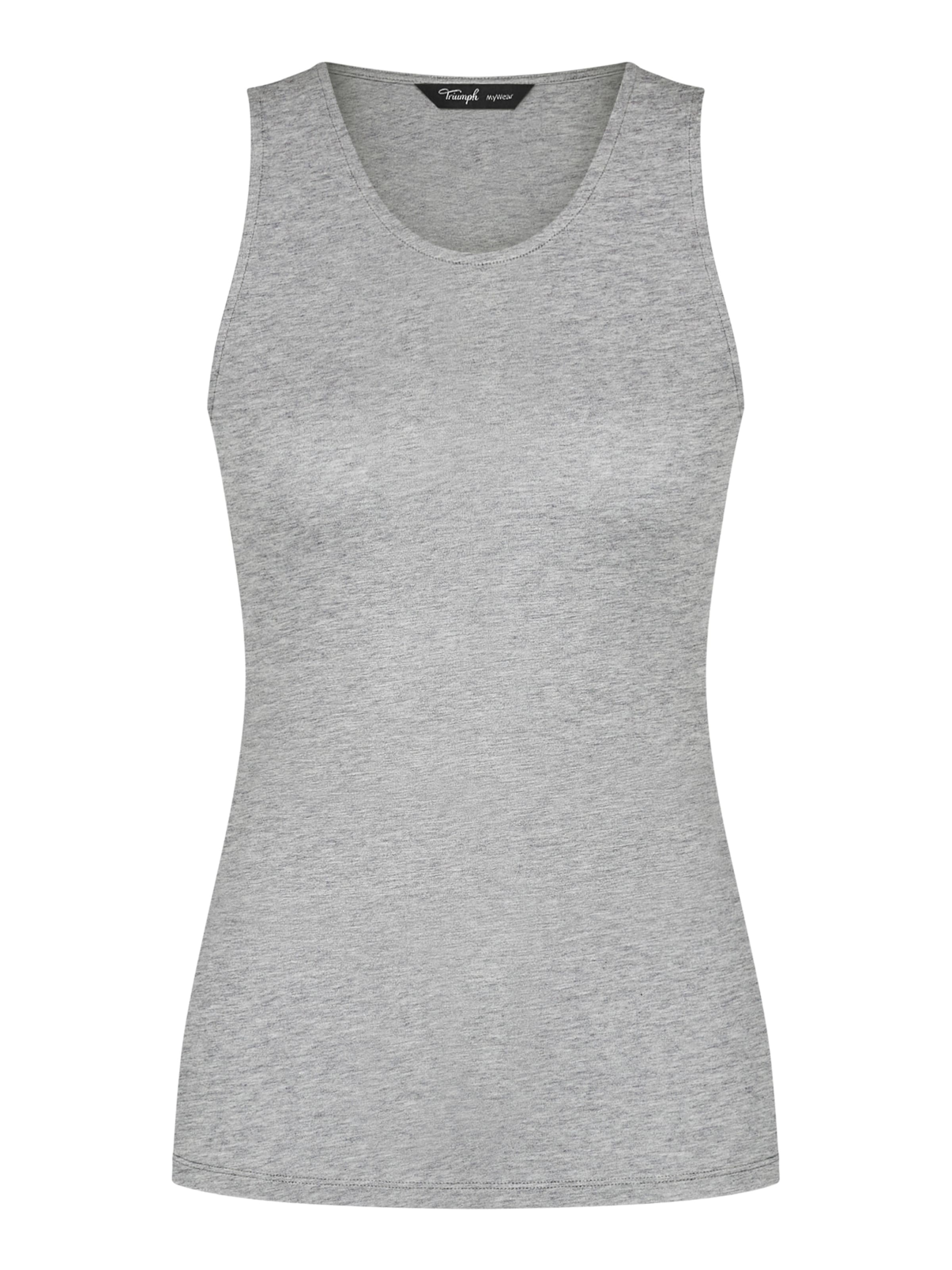 TRIUMPH - Top ' Beauty Layers ' em cinzento: frente