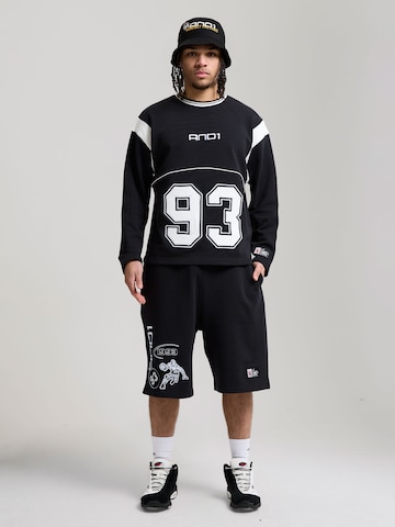 AND1regular Hlače 'On Court Applique' - crna boja