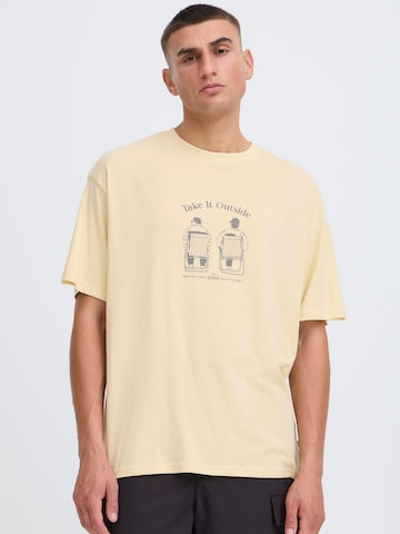 !Solid Rundhalsshirt ' SDTalon ' mit Backprint in Gelb