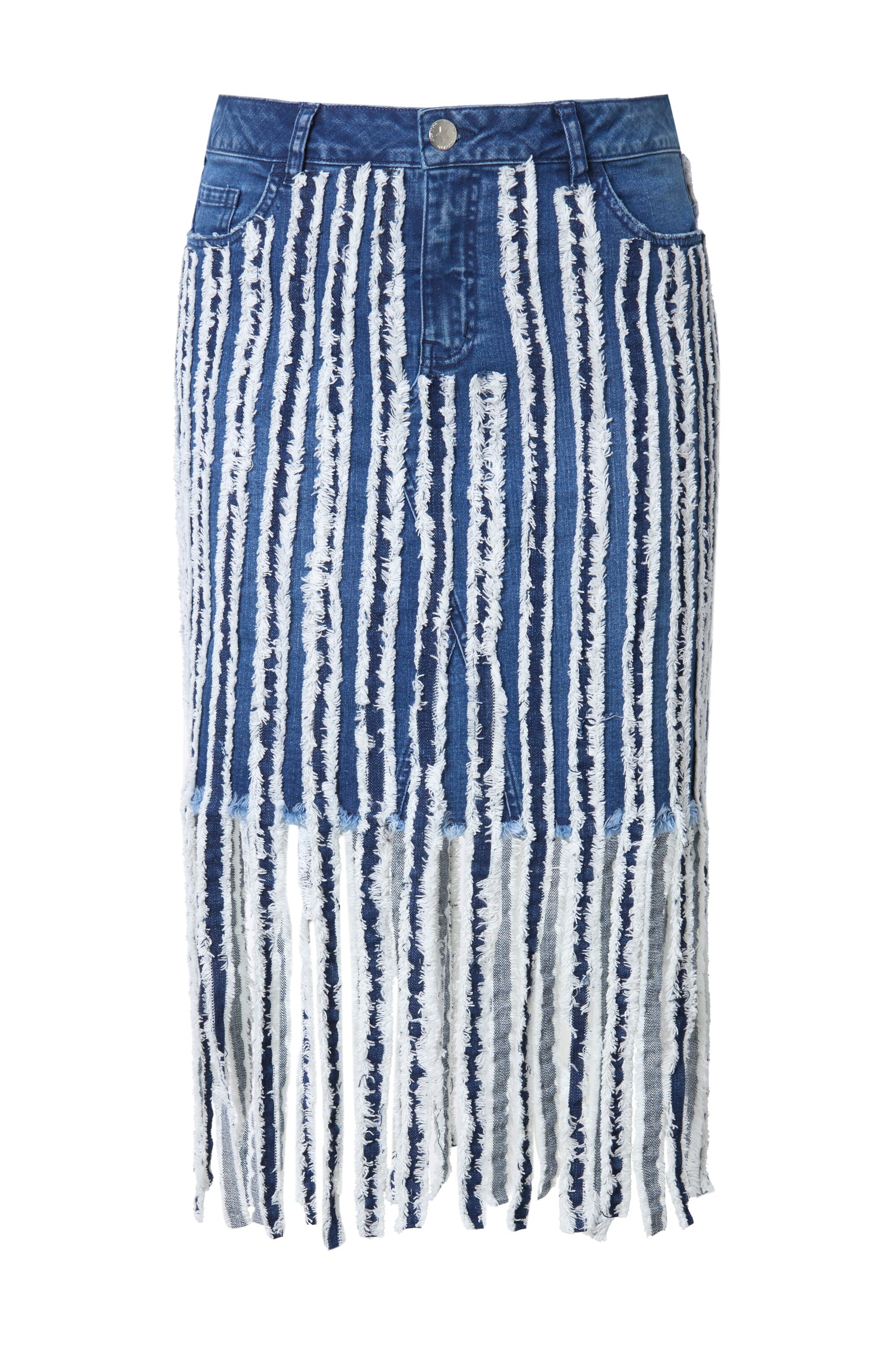 Angel of Style Skirt in Blue: front