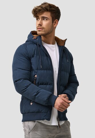 INDICODE JEANS Jacke 'Adeline' in Blau: Vorderseite