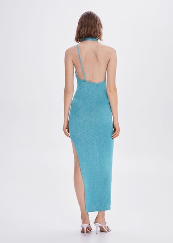 MANGO Evening Dress 'Beast' in Blue