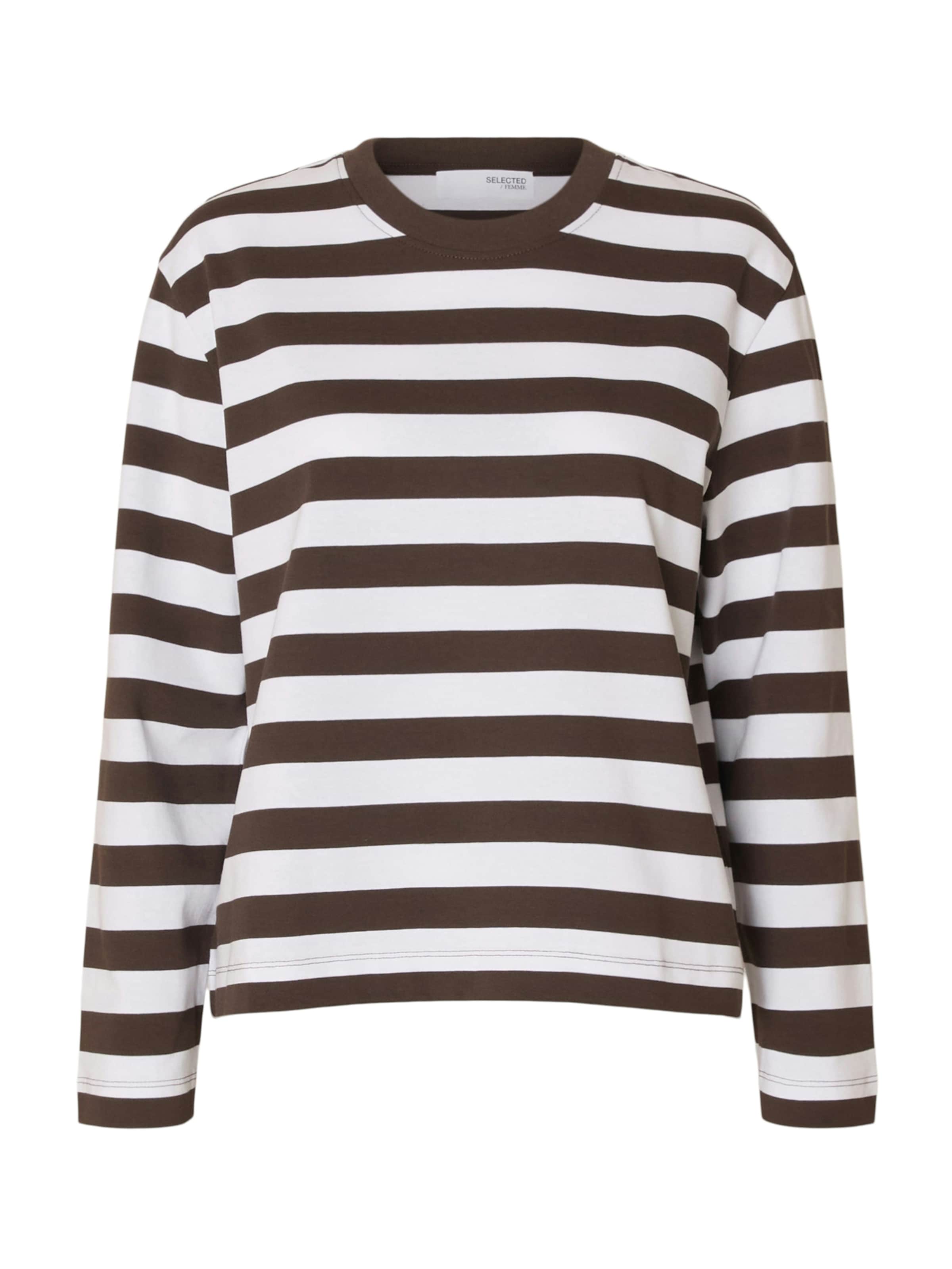 SELECTED Shirt 'SLFESSENTIAL' in Brown: front