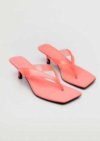 MANGO Teenslipper 'Retro' in Roze