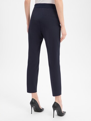 s.Oliver Slim fit Pleat-Front Pants in Blue