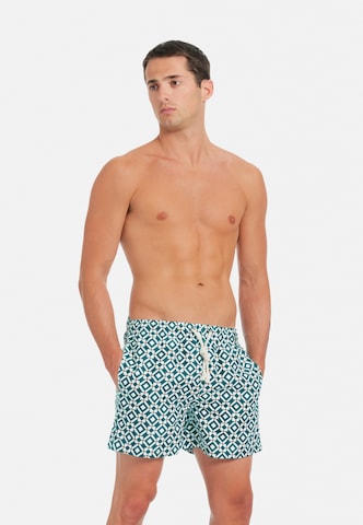 Gassa d'Amante Zwemshorts 'Taormina' in Groen: voorkant