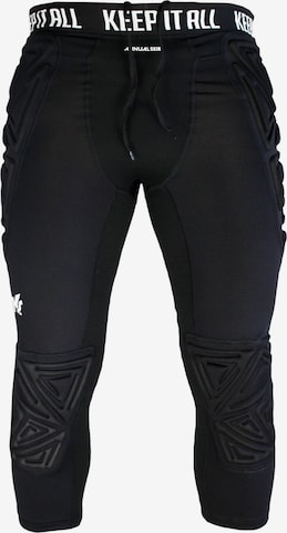 KEEPERsport Slim fit Workout Pants in Black: front
