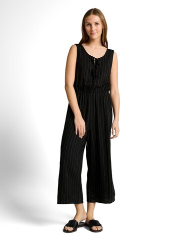 TOM TAILOR DENIM Ολόσωμη φόρμα σε μαύρο: μπροστά